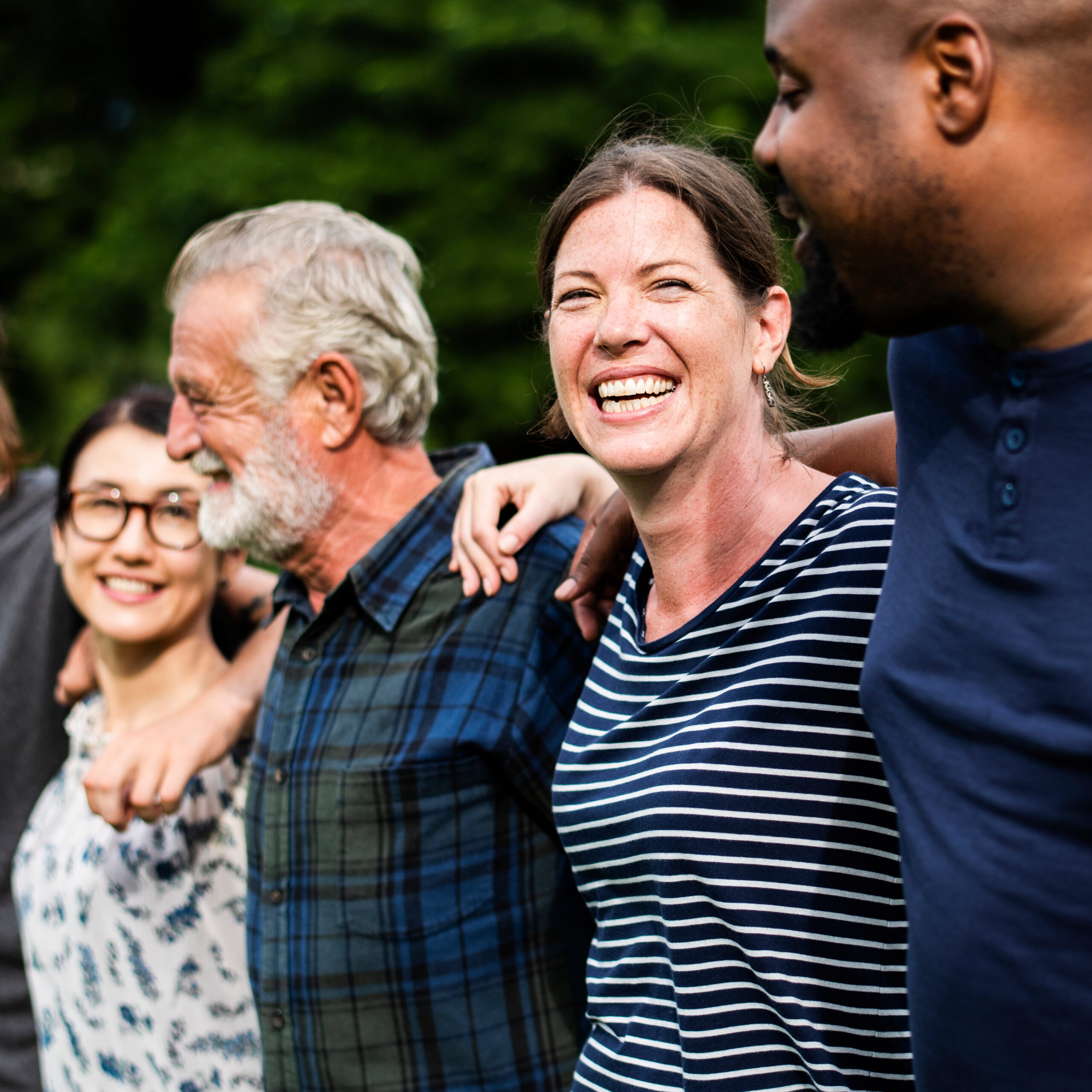 People smiling together